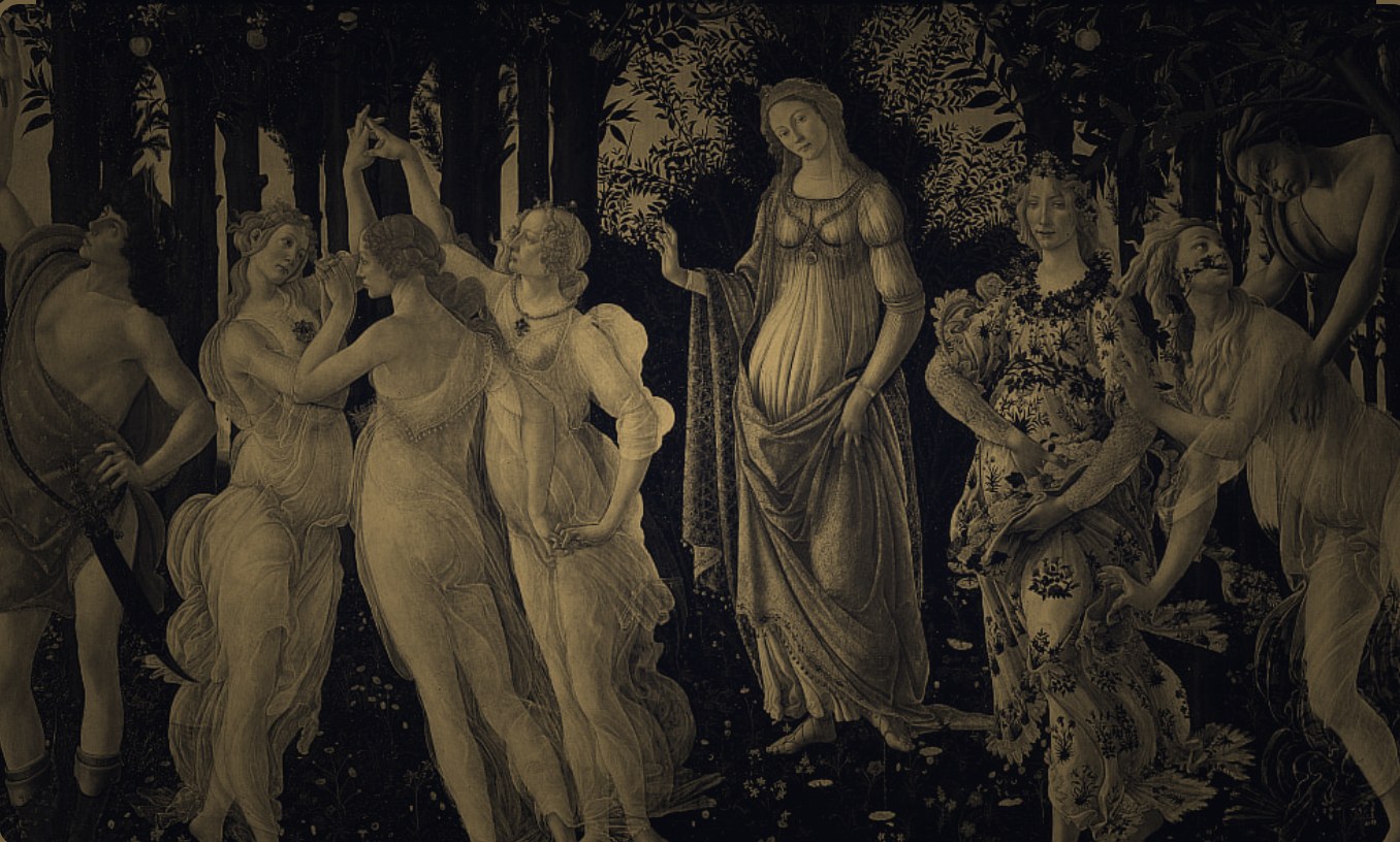 Stylised Renaissance artwork, reinterpreted for Aurum Prospero
